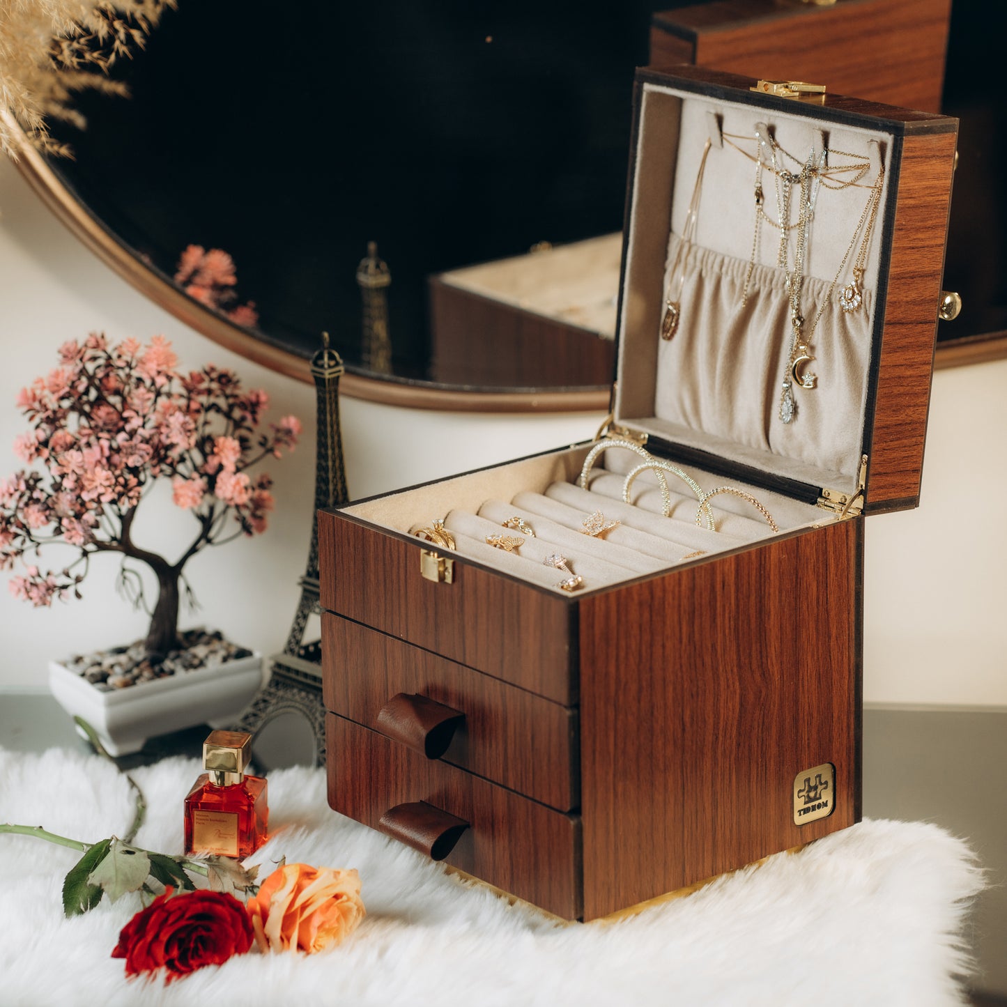 منظم اكسسوار ماري جولد كبير-3أدوار