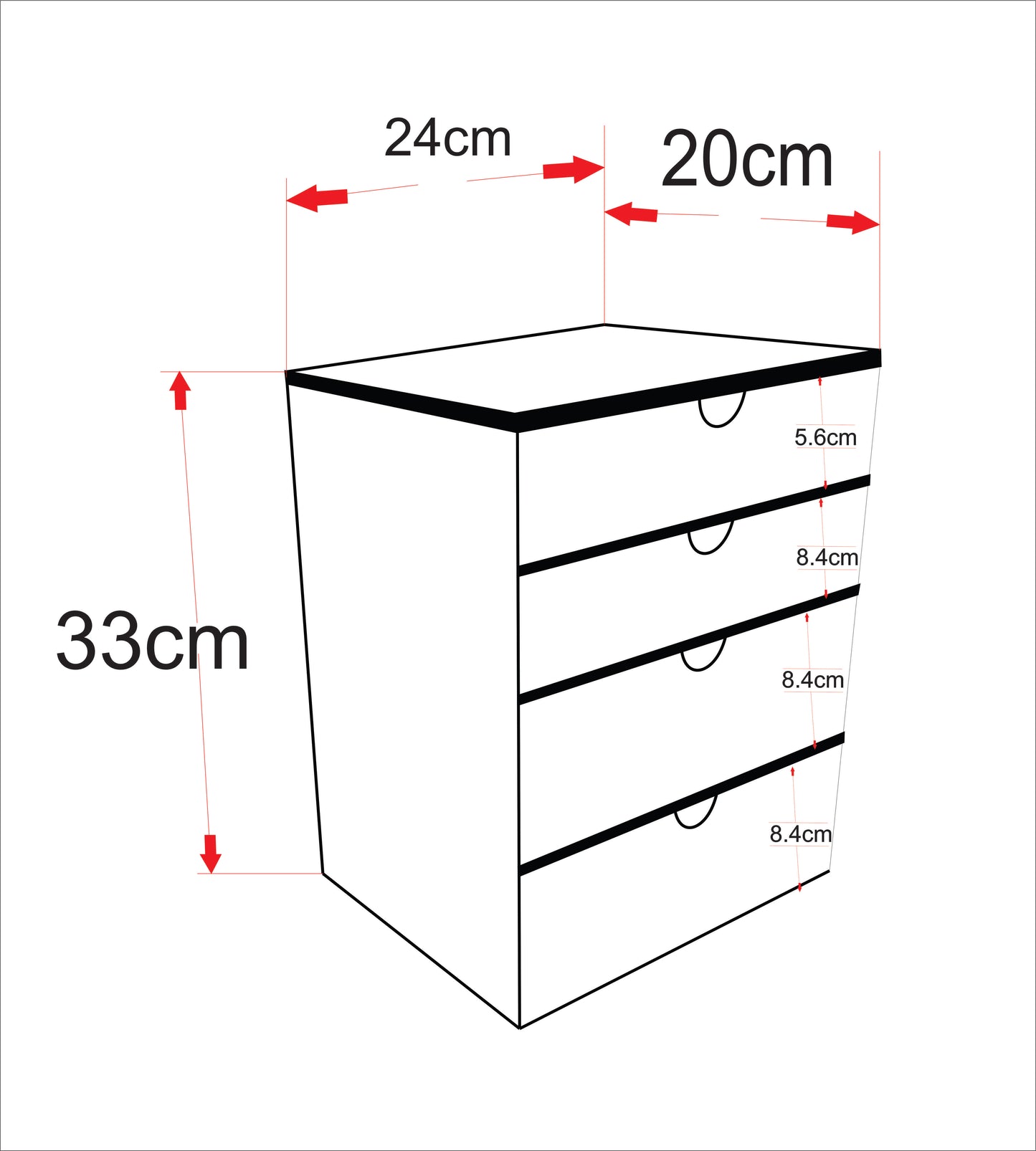 CUTE OWL وحدة أدراج التسريحة تاور