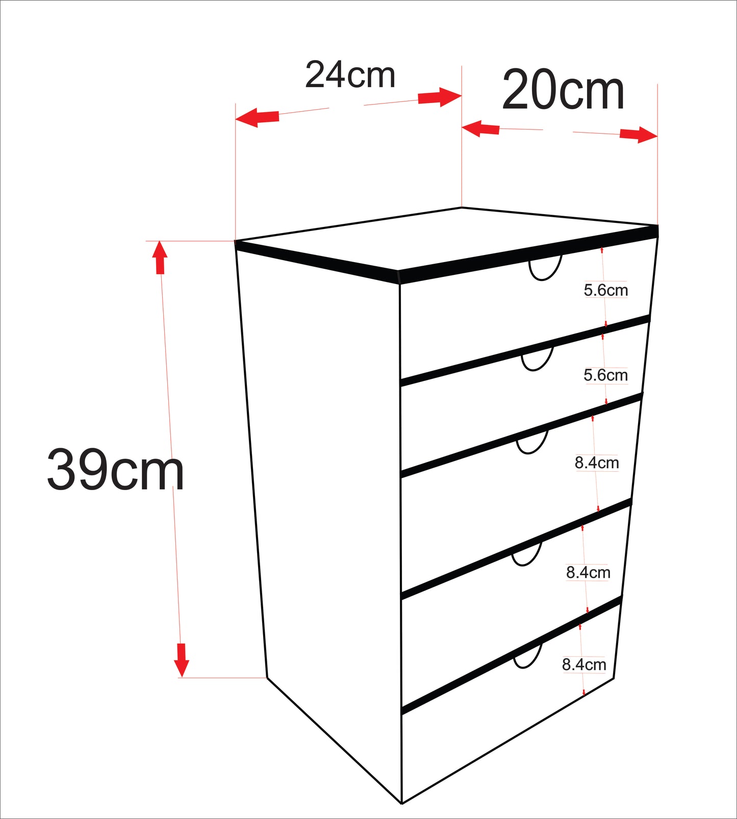 CUTE OWL وحدة أدراج التسريحة تاور