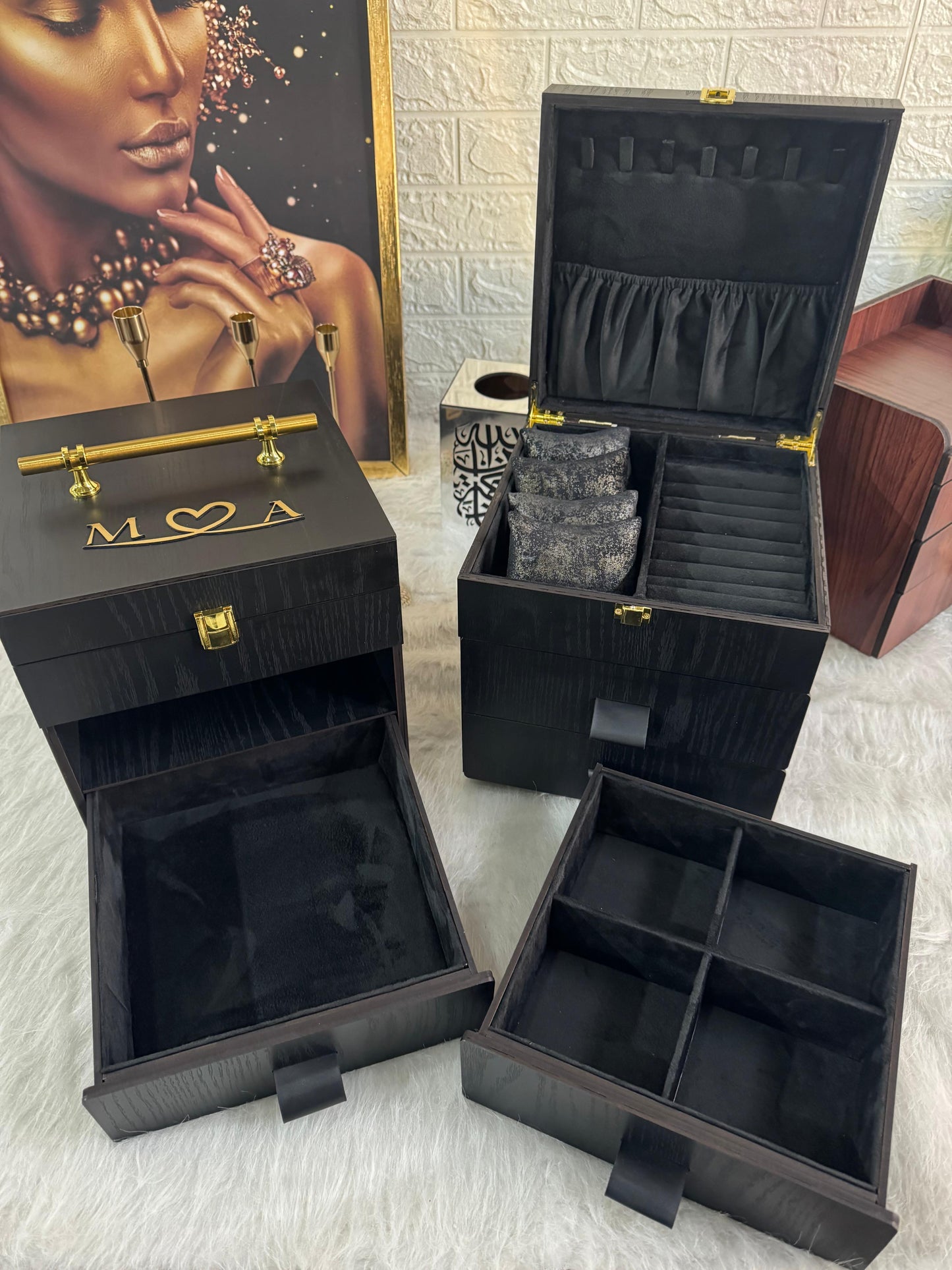 منظم اكسسوار ماري جولد جامبو-3أدوار