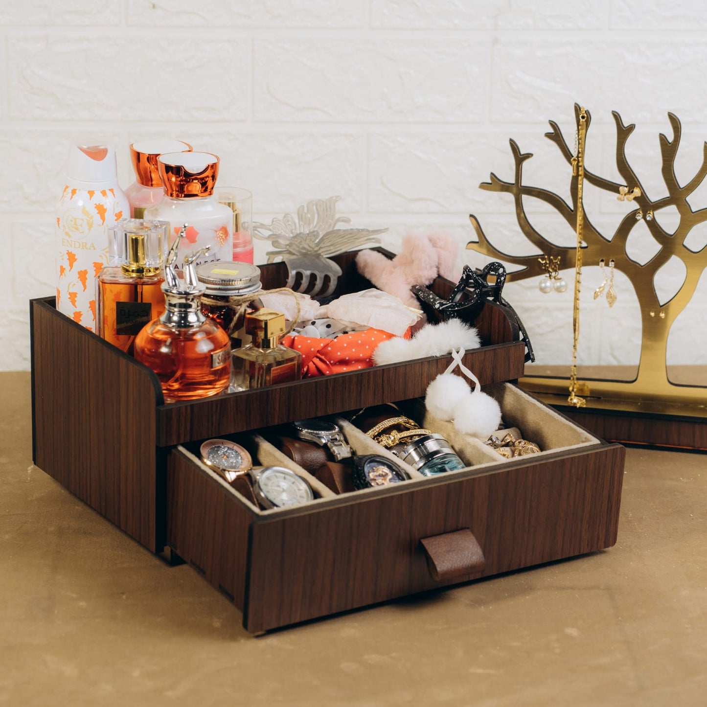 منظم اكسسوار ومكياج روزبوكس صغير