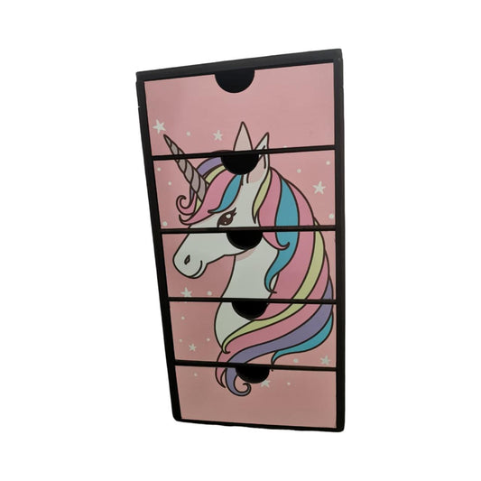 وحدة أدراج التسريحة تاور يوني كورن بينك