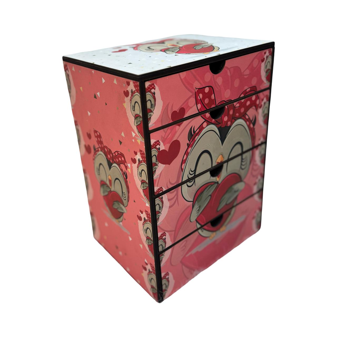 CUTE OWL وحدة أدراج التسريحة تاور