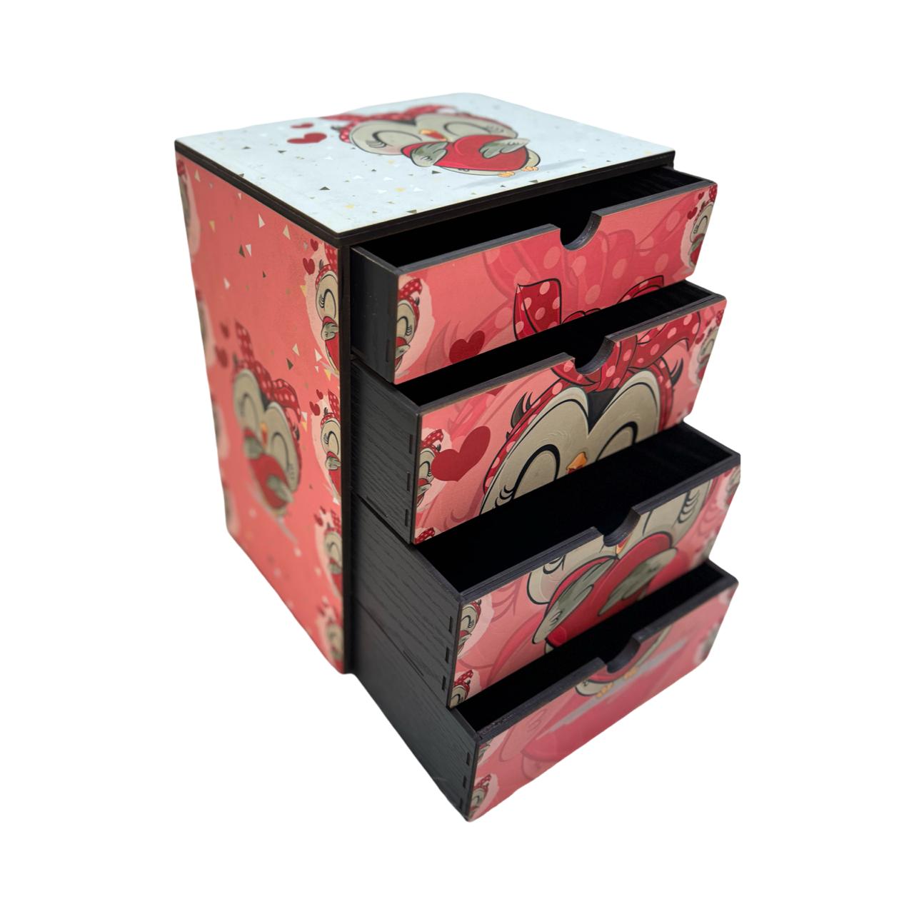 CUTE OWL وحدة أدراج التسريحة تاور