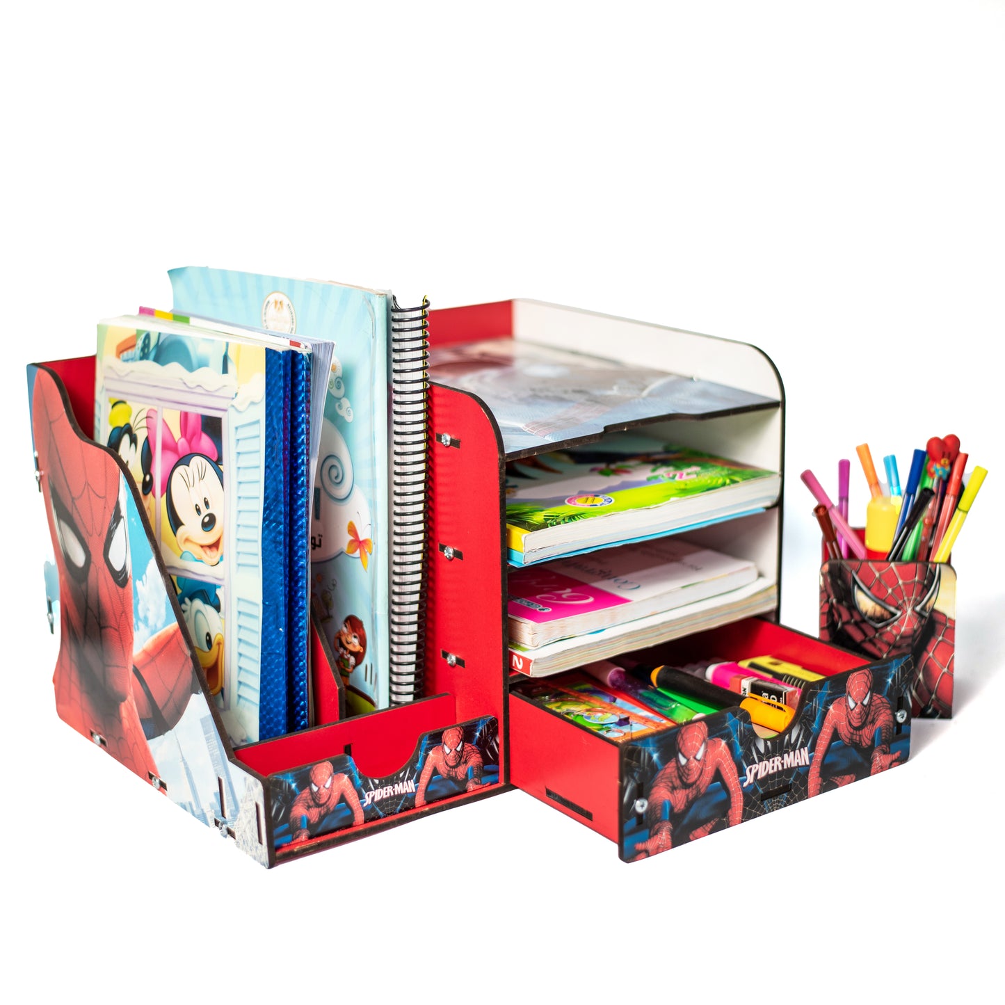 منظم كتب دراسي سبايدر مان