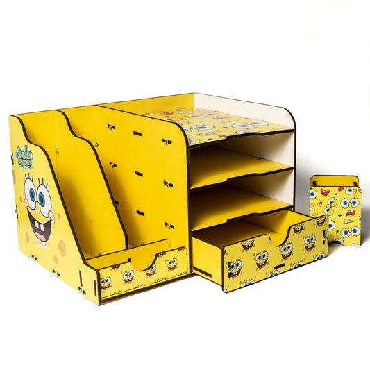 منظم كتب دراسي سبونج بوب