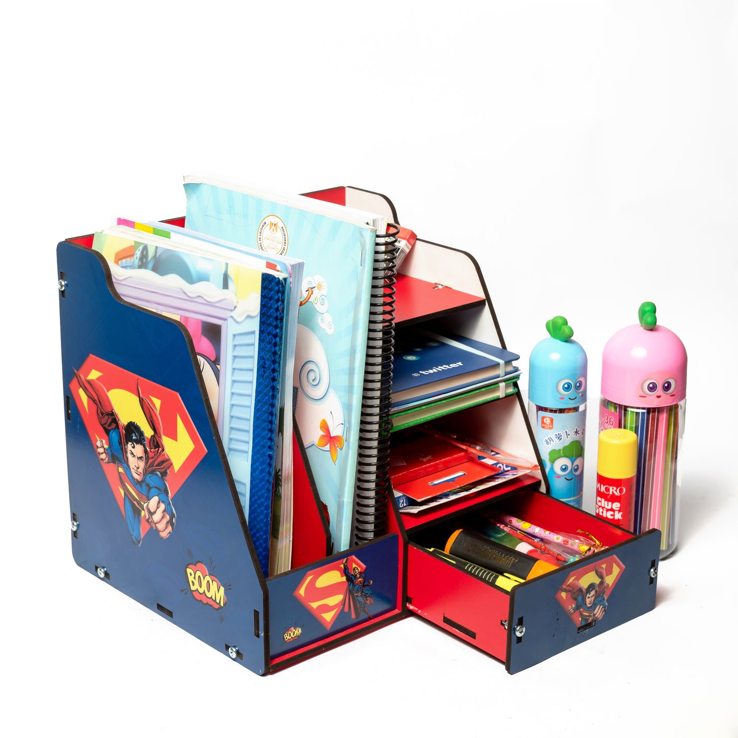 منظم كتب دراسي سوبر مان