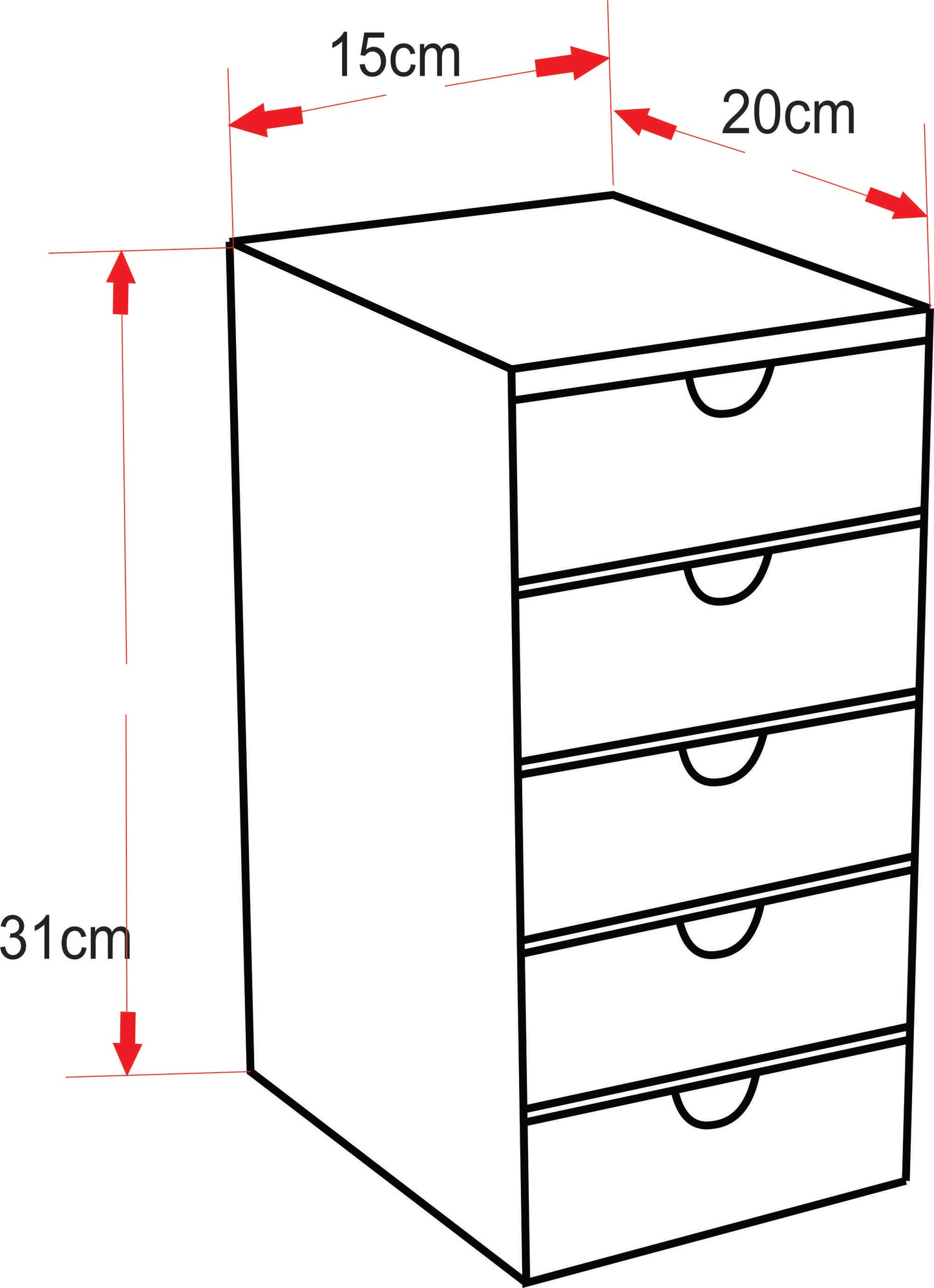 CUTE OWL وحدة أدراج التسريحة تاور