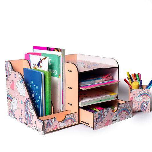 منظم كتب دراسي يوني كورن